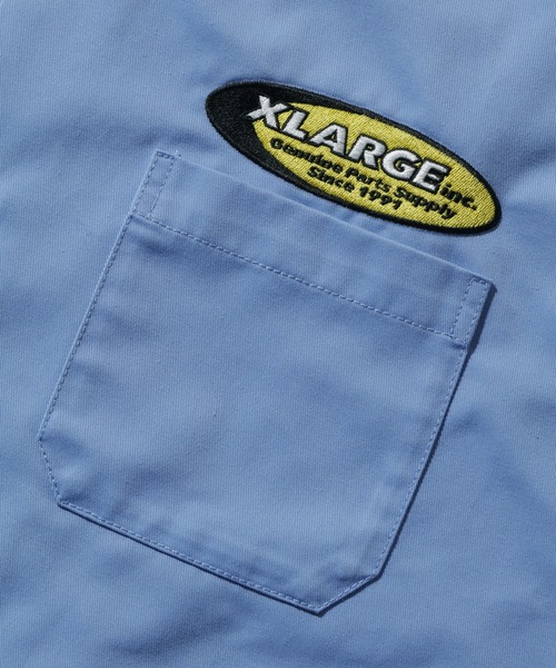 XLARGE(エクストララージ)の「XLARGE×Honda SHOWOFF S/S WORK SHIRT(シャツ/ブラウス・メンズ・ベージュ/ライトブルー・XL/L/M/S)」の7枚目の写真