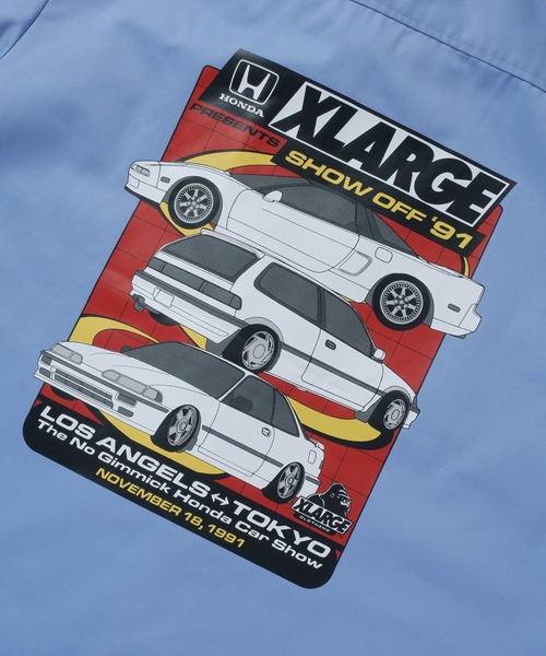 XLARGE(エクストララージ)の「XLARGE×Honda SHOWOFF S/S WORK SHIRT(シャツ/ブラウス・メンズ・ベージュ/ライトブルー・XL/L/M/S)」の9枚目の写真