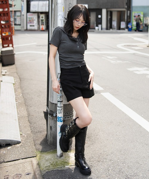 WEGO(ウィゴー)の「WEGO/レイヤードドッキングフードT(Tシャツ/カットソー・レディース・ホワイト/杢グレー・FREE)」の11枚目の写真
