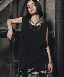 【h.ANARCHY】ダメージ加工タンクトップ　安全ピン h.ANARCHY】ダメージ加工タンクトップ 安全ピン h.ANARCHY】ダメージ
