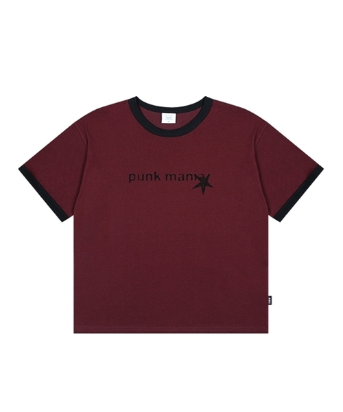 1989STANDARD（1989スタンダード）の「PUNK MANIA クールコットンクロップリンガー半袖 (SRCSTD-0240)（Tシャツ/カットソー・メンズ・ブラック/アイボリー/ダークグレー/バーガンディー・MEDIUM/LARGE/X-LARGE）」の4枚目の写真