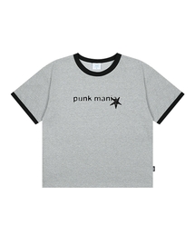 PUNK MANIA クールコットンクロップリンガー半袖 (SRCSTD-0240)