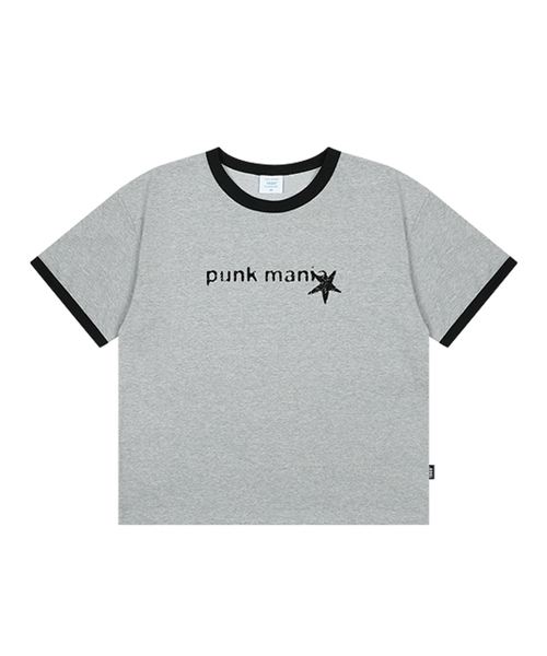 1989STANDARD（1989スタンダード）の「PUNK MANIA クールコットンクロップリンガー半袖 (SRCSTD-0240)（Tシャツ/カットソー・メンズ・ブラック/アイボリー/ダークグレー/バーガンディー・MEDIUM/LARGE/X-LARGE）」の3枚目の写真