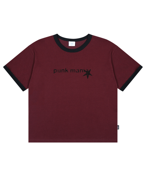 1989STANDARD（1989スタンダード）の「PUNK MANIA クールコットンクロップリンガー半袖 (SRCSTD-0240)（Tシャツ/カットソー・メンズ・ブラック/アイボリー/ダークグレー/バーガンディー・MEDIUM/LARGE/X-LARGE）」の7枚目の写真