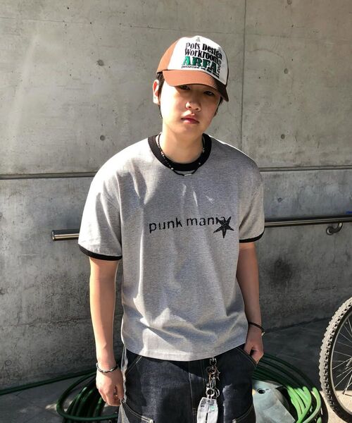 1989STANDARD（1989スタンダード）の「PUNK MANIA クールコットンクロップリンガー半袖 (SRCSTD-0240)（Tシャツ/カットソー・メンズ・ブラック/アイボリー/ダークグレー/バーガンディー・MEDIUM/LARGE/X-LARGE）」の9枚目の写真