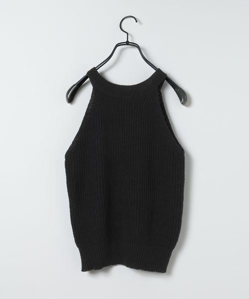 JEANASIS（ジーナシス）の「カタアゼニットアメスリタンク/669756（タンクトップ・レディース・オフホワイト/ミント/ブラック・FREE）」の4枚目の写真