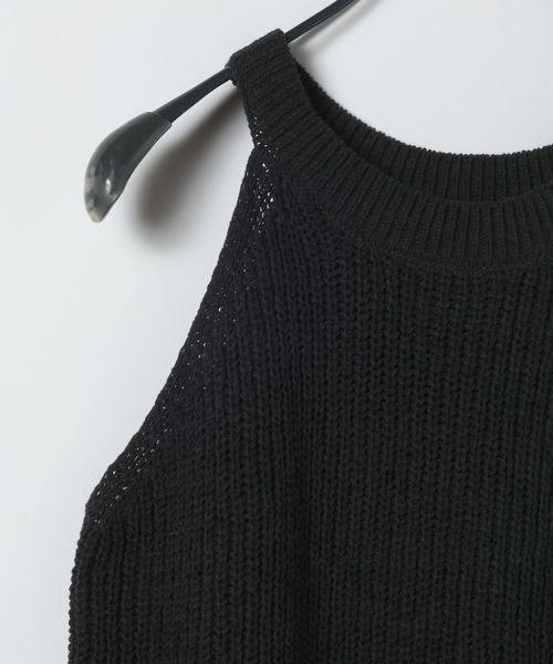 JEANASIS（ジーナシス）の「カタアゼニットアメスリタンク/669756（タンクトップ・レディース・オフホワイト/ミント/ブラック・FREE）」の6枚目の写真