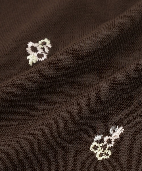 ROPE' PICNIC(ロペピクニック)の「【ちゃんと+かわいい保証】シャーベットニット 刺繍シアーペプラムニット/UVケア・接触冷感(ニット/セーター・レディース・ダークブラウン/ブラック/ブルー系その他4・FREE)」の13枚目の写真