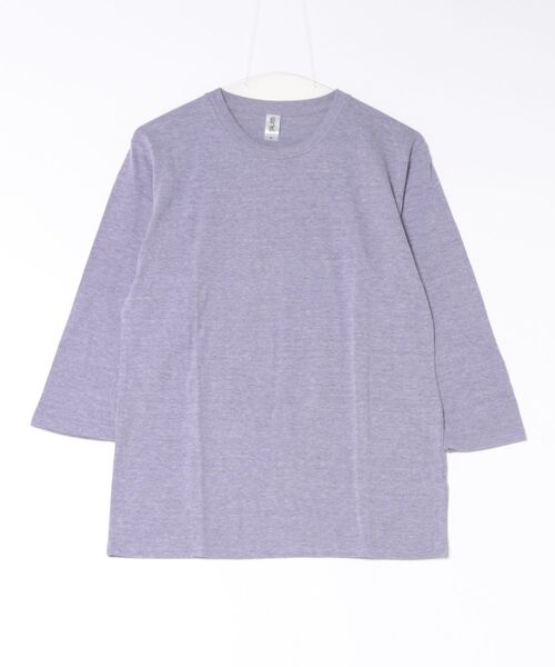 TONE SELECT WEAR（トーンセレクトウェア）の「TRUSS(トラス)　　4.4oz トライブレンド 3/4スリーブTシャツ (TBL-118)（Tシャツ/カットソー・メンズ・オフホワイト/ブラック系その他/パープル系その他/ブラウン系その他/ピンク系その他/グリーン系その他/ブルー系その他/グレー系その他・X-LARGE/MEDIUM/SMALL/LARGE）」の7枚目の写真