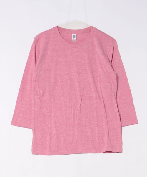 TONE SELECT WEAR（トーンセレクトウェア）の「TRUSS(トラス)　　4.4oz トライブレンド 3/4スリーブTシャツ (TBL-118)（Tシャツ/カットソー・メンズ・オフホワイト/ブラック系その他/パープル系その他/ブラウン系その他/ピンク系その他/グリーン系その他/ブルー系その他/グレー系その他・X-LARGE/MEDIUM/SMALL/LARGE）」の8枚目の写真