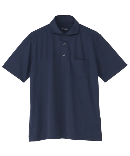 TOKYO SHIRTS(トウキョウシャツ)の「ビズポロ コンフォートドライ 半袖ポロシャツ(ポロシャツ・メンズ・ネイビー・S/L/LL)」の1枚目の写真