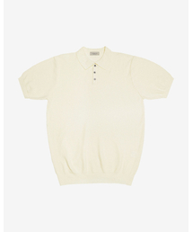 Texture Summer Polo Knit (Ivory)