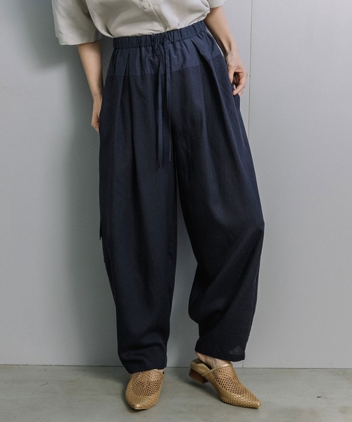 MARECHAL TERRE(マルシャルテル)の「コクーンパンツ(その他パンツ・レディース・ネイビー/カーキ/グレイッシュベージュ/ブラック・MEDIUM)」の4枚目の写真