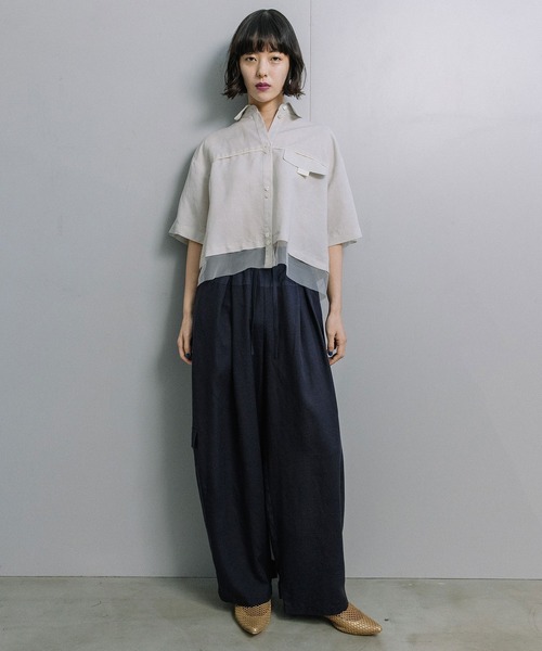 MARECHAL TERRE(マルシャルテル)の「コクーンパンツ(その他パンツ・レディース・ネイビー/カーキ/グレイッシュベージュ/ブラック・MEDIUM)」の19枚目の写真