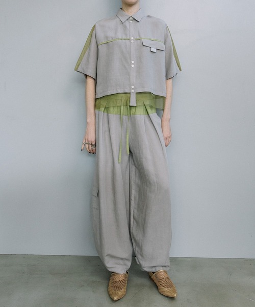 MARECHAL TERRE(マルシャルテル)の「コクーンパンツ(その他パンツ・レディース・ネイビー/カーキ/グレイッシュベージュ/ブラック・MEDIUM)」の7枚目の写真