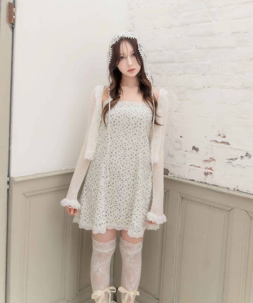 PHILLY（フィリー）の「フラワーキャミミニワンピース（ワンピース・レディース・ホワイト/ブラック・FREE）」の2枚目の写真
