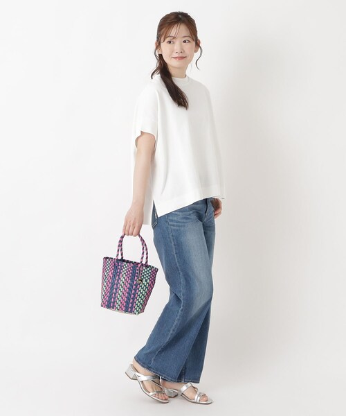 one'sterrace（ワンズテラス）の「TSL メルカドミニトート（トートバッグ・レディース・ブラック系8/ネイビー系5/ホワイト系9・99）」の18枚目の写真