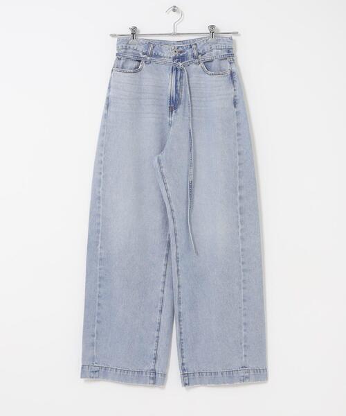 URBAN RESEARCH DOORS(アーバンリサーチドアーズ)の「Belted Light Denim(デニムパンツ・レディース・ライトインディゴブルー・MEDIUM/SMALL)」の7枚目の写真