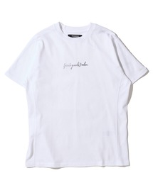 TETE HOMME（テットオム）の「【1PIU1UGUALE3 RELAX】ラインストーンクルーネックTシャツ（Tシャツ/カットソー）」