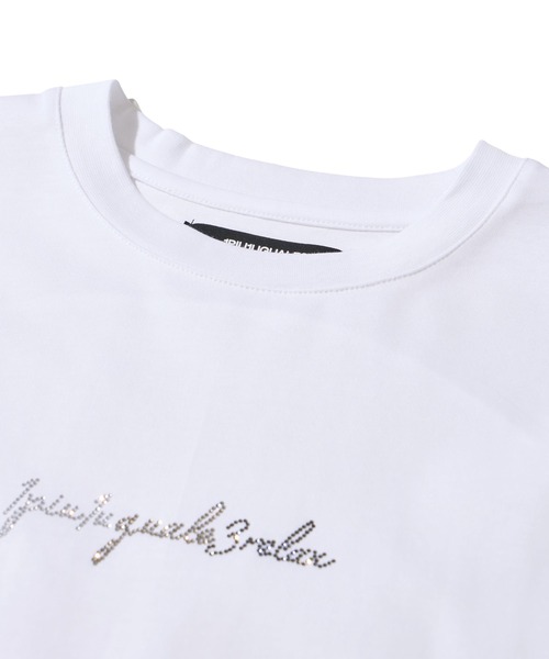 TETE HOMME(テットオム)の「【1PIU1UGUALE3 RELAX】ラインストーンクルーネックTシャツ(Tシャツ/カットソー・メンズ・ブラック/ホワイト・LARGE/X-LARGE/MEDIUM)」の9枚目の写真