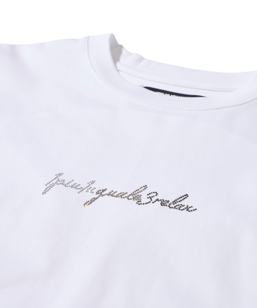 TETE HOMME(テットオム)の「【1PIU1UGUALE3 RELAX】ラインストーンクルーネックTシャツ(Tシャツ/カットソー・メンズ・ブラック/ホワイト・LARGE/X-LARGE/MEDIUM)」の10枚目の写真