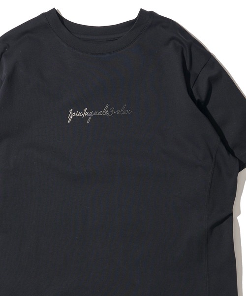 TETE HOMME(テットオム)の「【1PIU1UGUALE3 RELAX】ラインストーンクルーネックTシャツ(Tシャツ/カットソー・メンズ・ブラック/ホワイト・LARGE/X-LARGE/MEDIUM)」の8枚目の写真