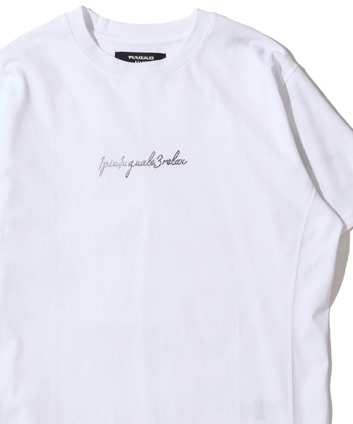 TETE HOMME(テットオム)の「【1PIU1UGUALE3 RELAX】ラインストーンクルーネックTシャツ(Tシャツ/カットソー・メンズ・ブラック/ホワイト・LARGE/X-LARGE/MEDIUM)」の7枚目の写真