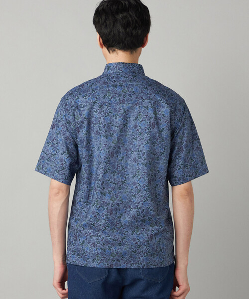 COMME CA MEN(コムサメン)の「かすれ花柄プリント 半袖シャツ(シャツ/ブラウス・メンズ・ネイビー/チャコールグレー・S/M/L)」の14枚目の写真