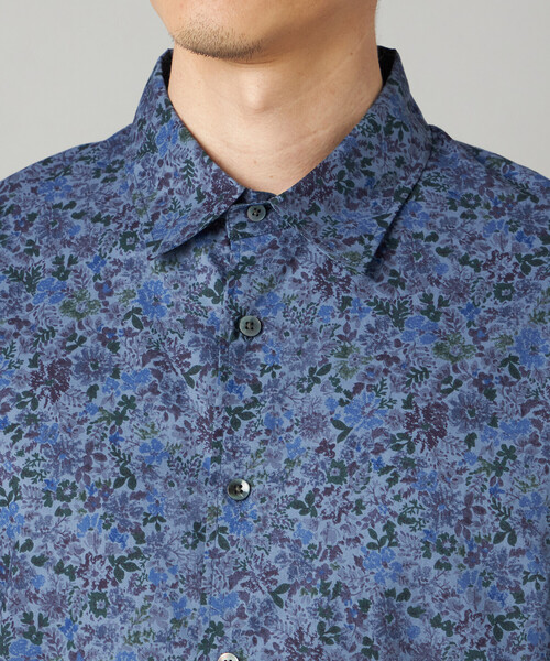 COMME CA MEN(コムサメン)の「かすれ花柄プリント 半袖シャツ(シャツ/ブラウス・メンズ・ネイビー/チャコールグレー・S/M/L)」の15枚目の写真