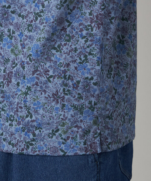 COMME CA MEN(コムサメン)の「かすれ花柄プリント 半袖シャツ(シャツ/ブラウス・メンズ・ネイビー/チャコールグレー・S/M/L)」の17枚目の写真