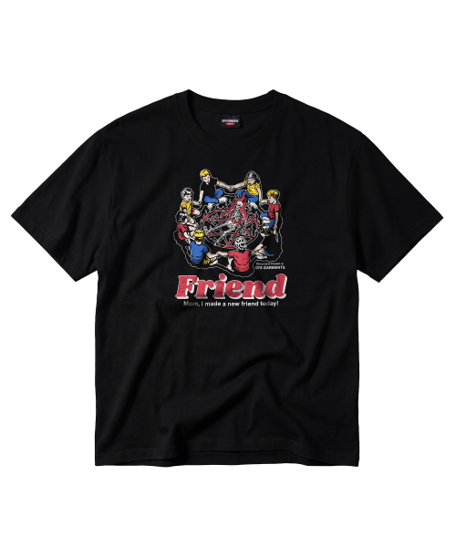 QT8 GARMENTS(キューティーエイトガーメント)の「LB New Friend Washed Tee (Black)(Tシャツ/カットソー・メンズ・その他・SMALL/MEDIUM/LARGE/X-LARGE)」の2枚目の写真