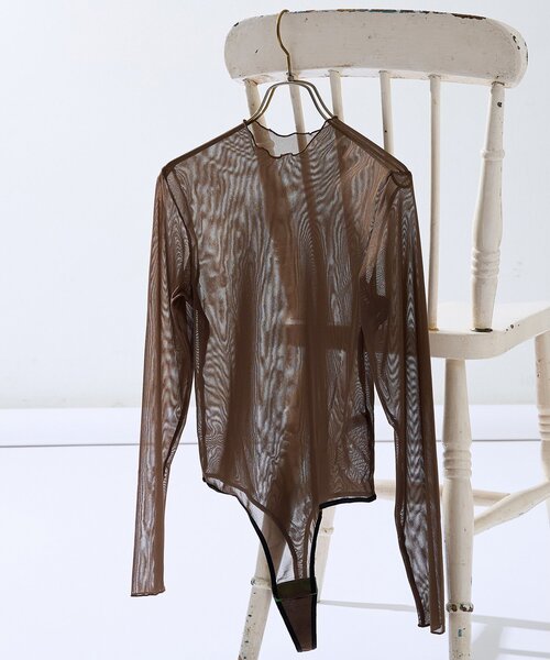 overneath(オーバーニース)の「【OVERNEATH】Bodysuit088(その他トップス・レディース・ブラウン/ベージュ・MEDIUM)」の1枚目の写真