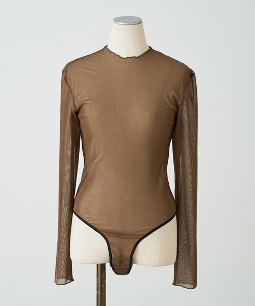 overneath(オーバーニース)の「【OVERNEATH】Bodysuit088(その他トップス・レディース・ブラウン/ベージュ・MEDIUM)」の4枚目の写真
