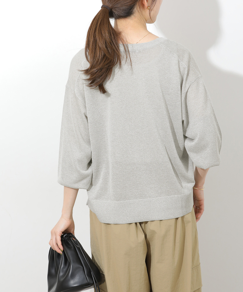 JOURNAL STANDARD relume（ジャーナルスタンダード　レリューム）の「《追加 / 新色》ウォッシャブルクロップドカーディガン（カーディガン/ボレロ・レディース・ブラック/レッド系その他/グレー・FREE）」の18枚目の写真