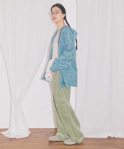 fig London(フィグロンドン)の「Rosie zip blouson(ブルゾン・レディース・ブラック/ブルー・FREE)」の9枚目の写真