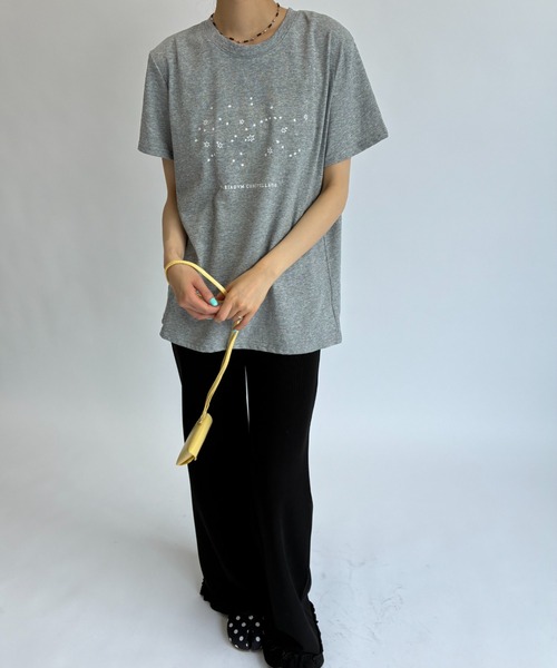 FUULLY STUDIO(フーリィーステューディオ)の「スタープリントTEE(Tシャツ/カットソー・レディース・ホワイト/グレー・FREE)」の9枚目の写真