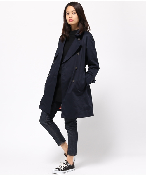SLY(スライ)の「JANE TRENCH SHORT COAT(トレンチコート・レディース・ベージュ/ネイビー/カーキ・2/1)」の7枚目の写真
