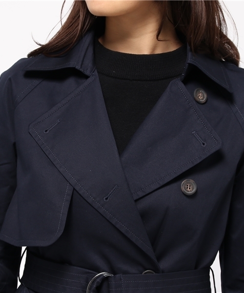 SLY(スライ)の「JANE TRENCH SHORT COAT(トレンチコート・レディース・ベージュ/ネイビー/カーキ・2/1)」の8枚目の写真