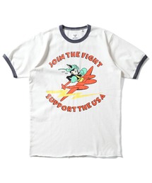 HOUSTON | HOUSTON メッシュプリントTシャツ(FIGHT)(Tシャツ/カットソー)