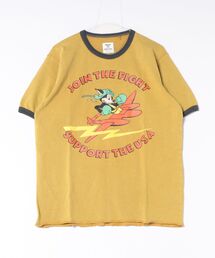 HOUSTON | HOUSTON メッシュプリントTシャツ(FIGHT)(Tシャツ/カットソー)
