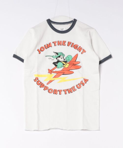 HOUSTON(ヒューストン)の「HOUSTON メッシュプリントTシャツ(FIGHT)(Tシャツ/カットソー・メンズ・オリーブドラブ/マスタード/オフホワイト・MEDIUM/X-LARGE/LARGE/XX-LARGE)」の9枚目の写真