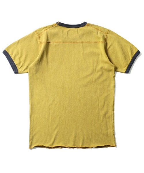 HOUSTON(ヒューストン)の「HOUSTON メッシュプリントTシャツ(FIGHT)(Tシャツ/カットソー・メンズ・オリーブドラブ/マスタード/オフホワイト・MEDIUM/X-LARGE/LARGE/XX-LARGE)」の5枚目の写真