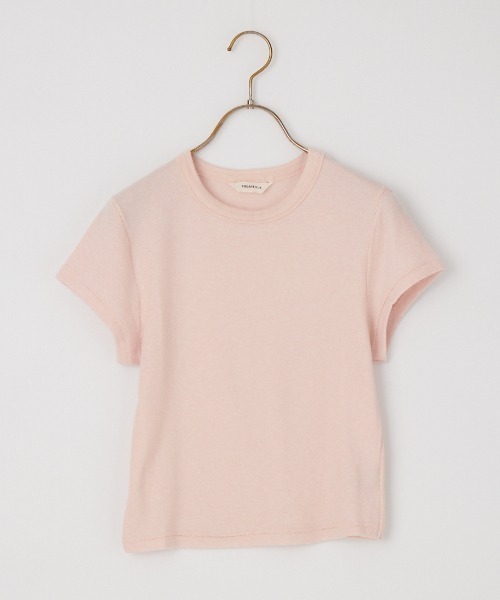 TODAYFUL（トゥデイフル）の「[TODAYFUL/トゥデイフル] コンパクト スムース ショートスリーブTシャツ（Tシャツ/カットソー・レディース・ピンク/グレー/キナリ・F）」の10枚目の写真