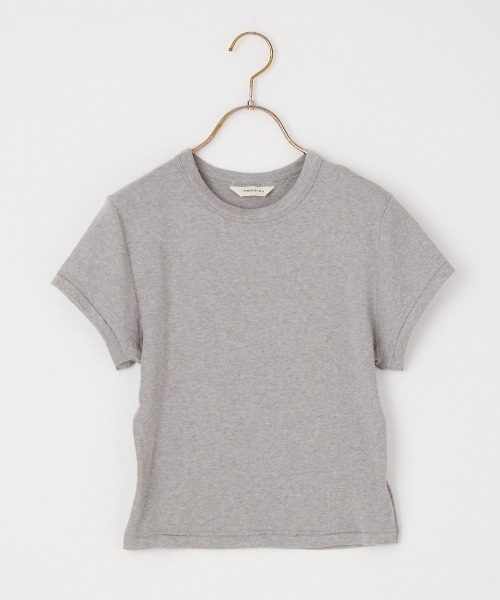 TODAYFUL（トゥデイフル）の「[TODAYFUL/トゥデイフル] コンパクト スムース ショートスリーブTシャツ（Tシャツ/カットソー・レディース・ピンク/グレー/キナリ・F）」の8枚目の写真