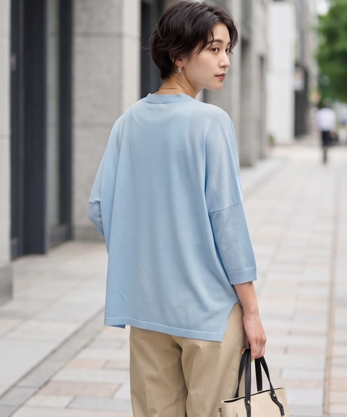 STYLE DELI(スタイルデリ)の「【LUXE】2ボタンゆったり7分袖カーディガンB(カーディガン/ボレロ・レディース・イエロー/ホワイト/ブルー/ブラック・FREE)」の11枚目の写真
