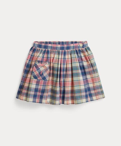 POLO RALPH LAUREN CHILDRENSWEAR(ポロ ラルフ ローレン チルドレンズウェア)の「チェック コットン ラップ スコート(その他パンツ・キッズ・マルチ・4/6)」の1枚目の写真