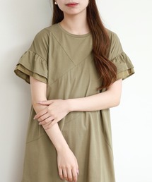 EGLANTINE 切り替えワンピース 半袖