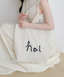 stitch logo daily eco bag (BA006_ivory)