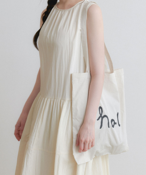 HALDEN(ハルデン)の「stitch logo daily eco bag (BA006_ivory)(エコバッグ/サブバッグ・レディース・その他・FREE)」の2枚目の写真