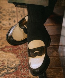 The Kenford Fineshoes | The Kenford Fineshoes EMBOSSED LOAFERS / BLACK WHITE PAISLEY(ローファー)